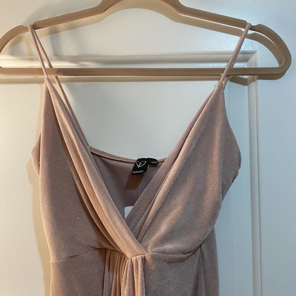 Windsor Pure Perfection Slinky Knit Drape Midi Dress - Picture 3 of 6